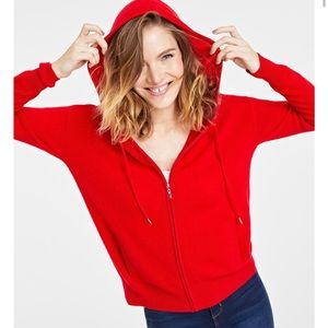 Women's Red Hoodie Sweater
